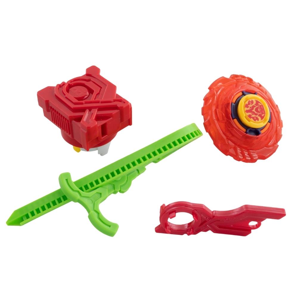 Kit Carrinho de Controle Remoto Garagem S.A. Engage - Branco + Pião de Batalha Infinity Nado Plastic Series - Vermelho - Imagem 2