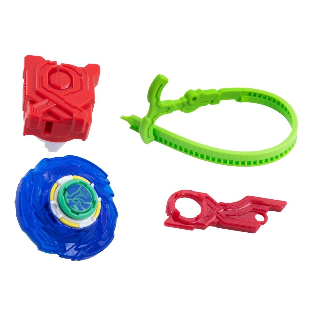 Kit 2 Piões de Batalha Infinity Nado Plastic Series - Azul + Vermelho - Imagem 2