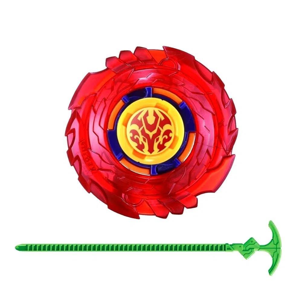 Kit 2 Piões de Batalha Infinity Nado Plastic Series - Azul + Vermelho - Imagem 5