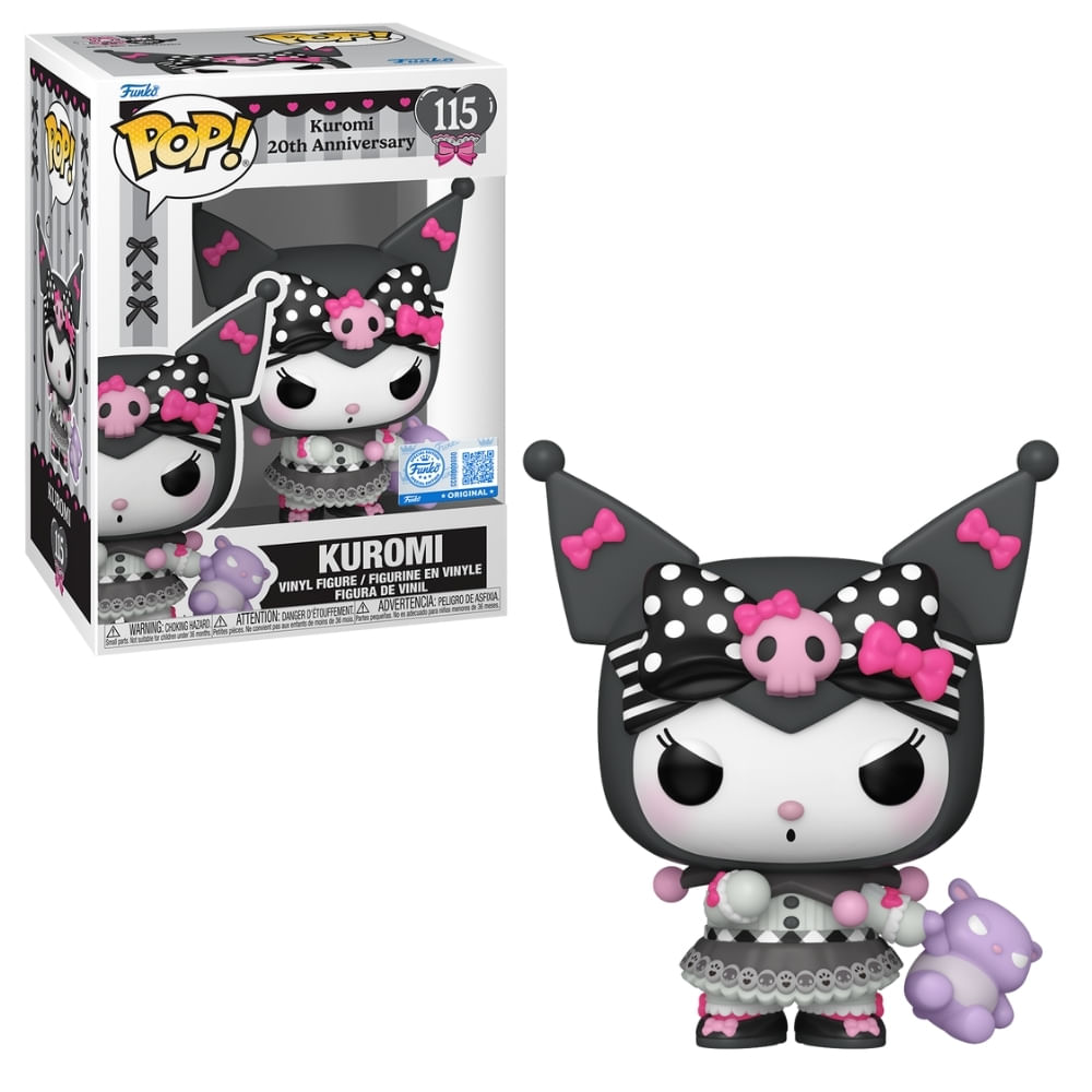 Boneco Funko Pop! Sanrio Kuromi 20 anos - Kuromi com Baku