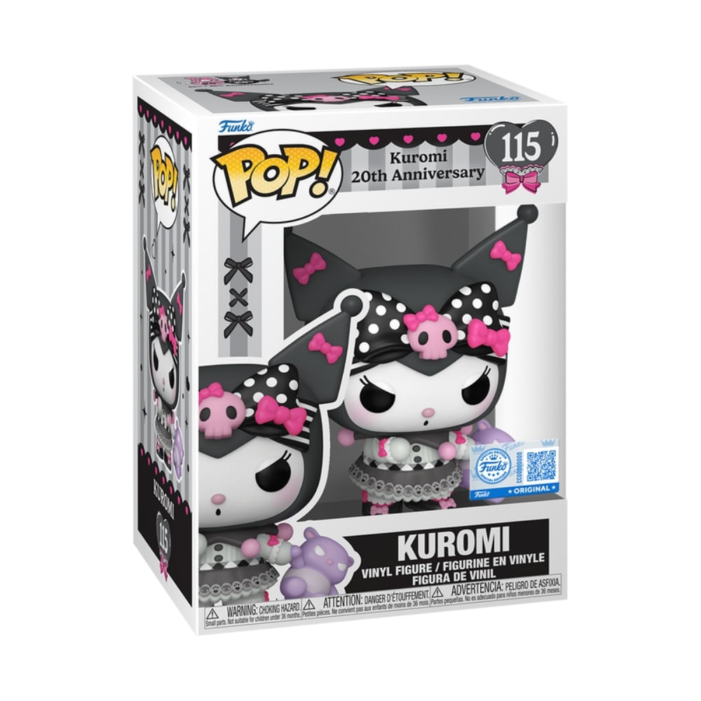 Boneco Funko Pop! Sanrio Kuromi 20 anos - Kuromi com Baku - Imagem 2