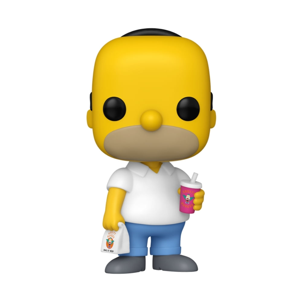 Boneco Funko Pop! Os Simpsons - Homer com Krusty Burger - Imagem 2