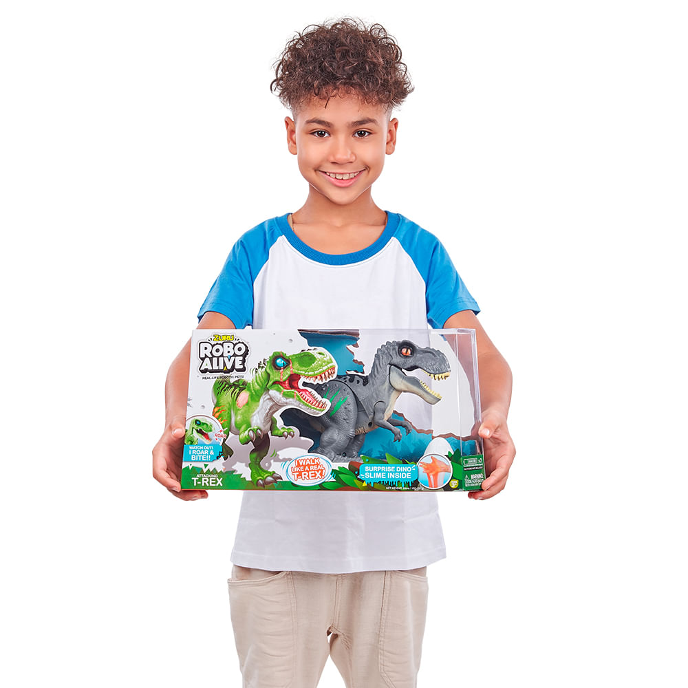 Dinossauro Robo Alive Ataque do T-Rex - Cinza - Imagem 4
