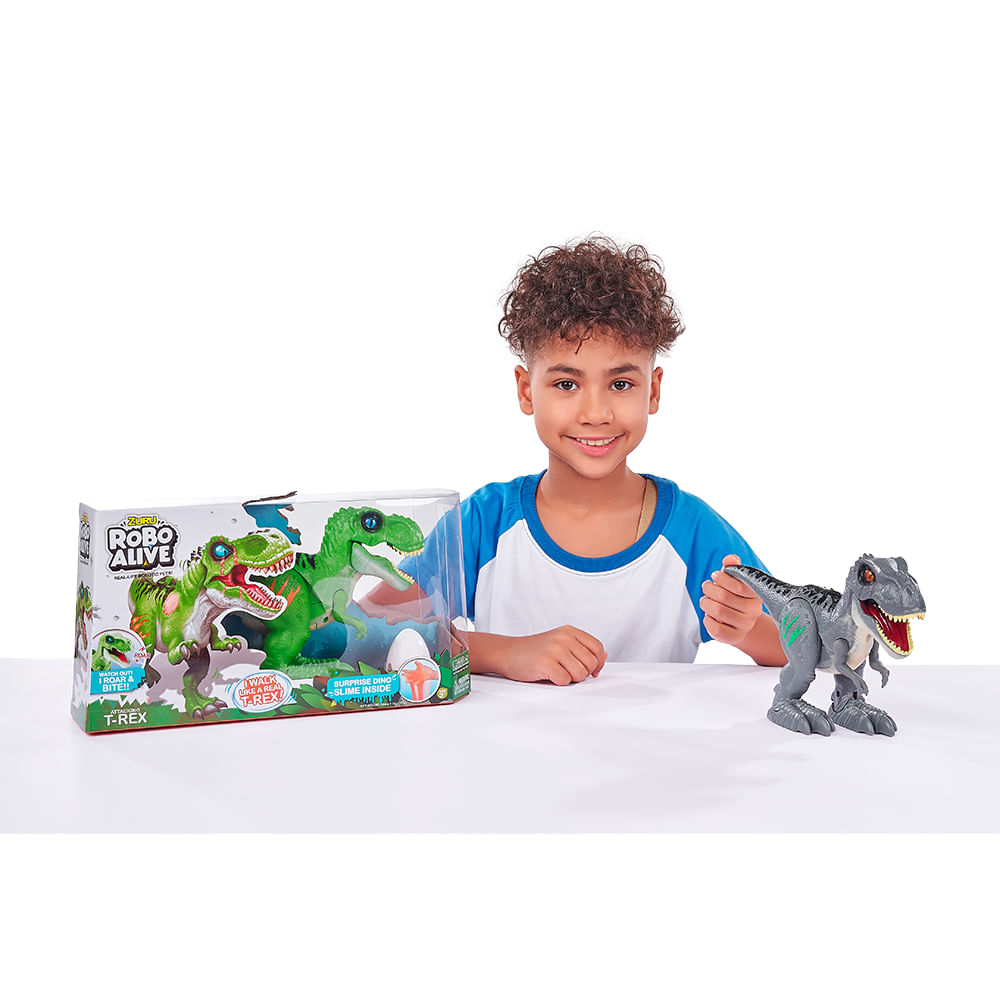 Dinossauro Robo Alive Ataque do T-Rex - Cinza - Imagem 5