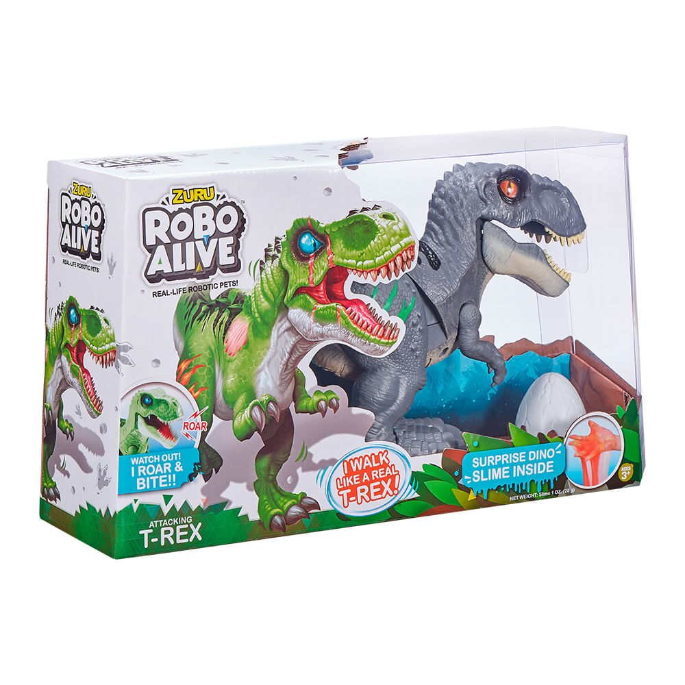 Dinossauro Robo Alive Ataque do T-Rex - Cinza - Imagem 6