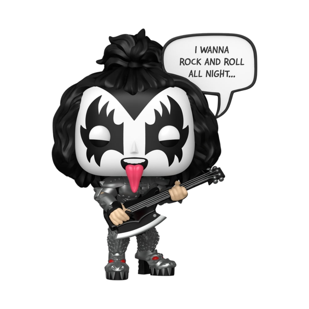 Boneco Funko Pop! Sayings Rocks Kiss - Gene Simmons (The Demon) - Imagem 2