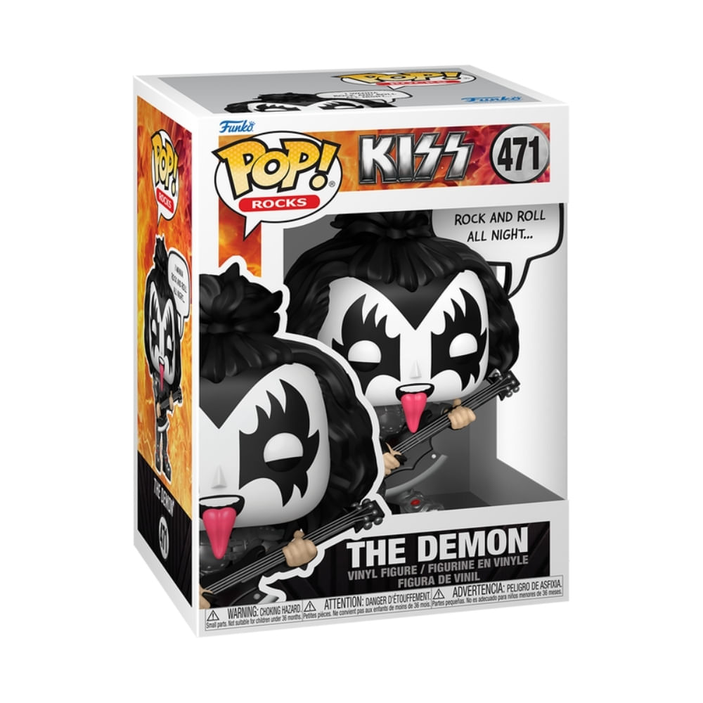 Boneco Funko Pop! Sayings Rocks Kiss - Gene Simmons (The Demon) - Imagem 3