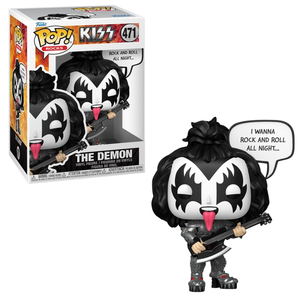 Boneco Funko Pop! Sayings Rocks Kiss - Gene Simmons (The Demon)