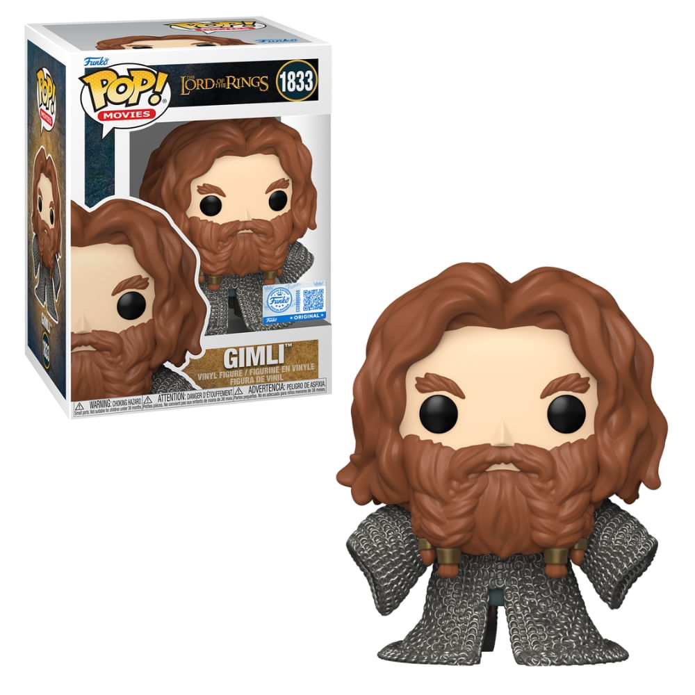 Boneco Funko Pop! Exclusivo O Senhor dos Anéis - Gimli