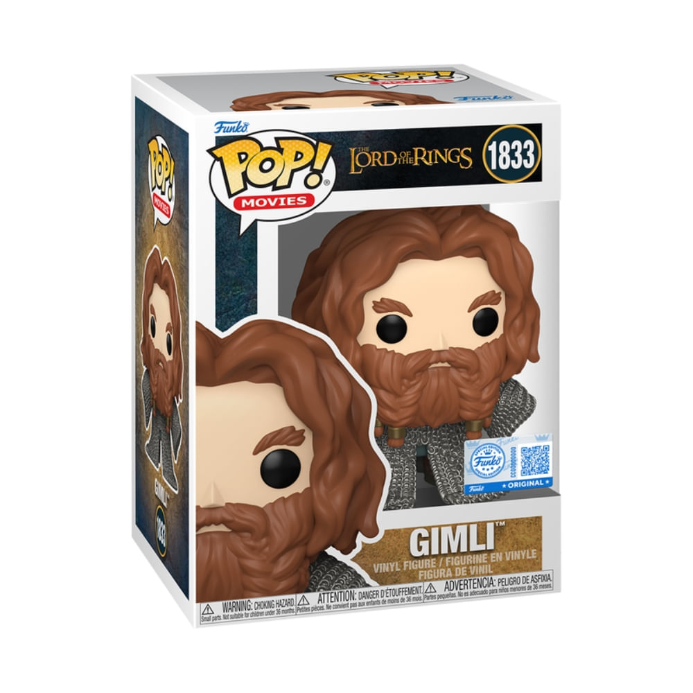 Boneco Funko Pop! Exclusivo O Senhor dos Anéis - Gimli - Imagem 2