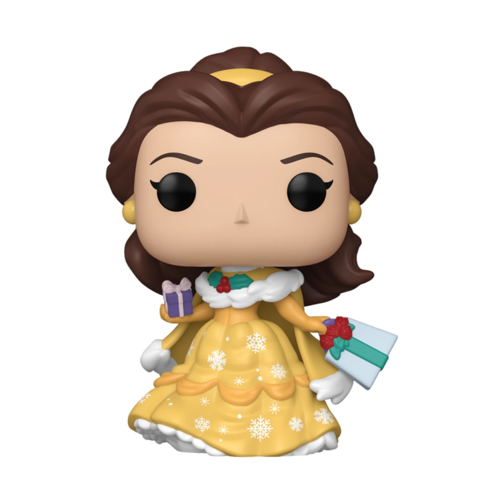 Boneco Funko Pop! Exclusivo Disney Princesas de Natal - Bela - Imagem 2