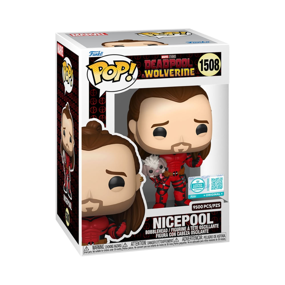 Boneco Funko Pop! Edição Limitada Marvel Deadpool & Wolverine - Nicepool - Imagem 3