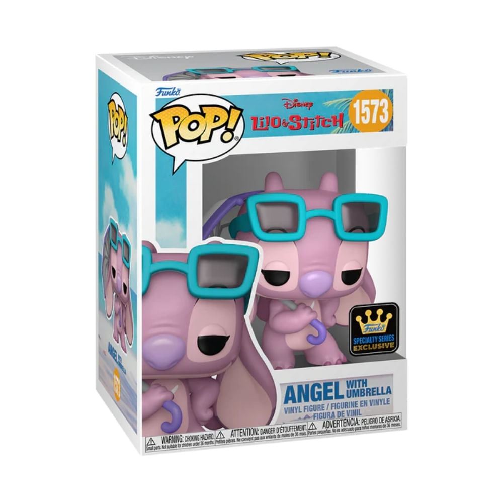 Boneco Funko Pop! Disney Lilo & Stitch - Angel com Guarda-Chuva - Imagem 2
