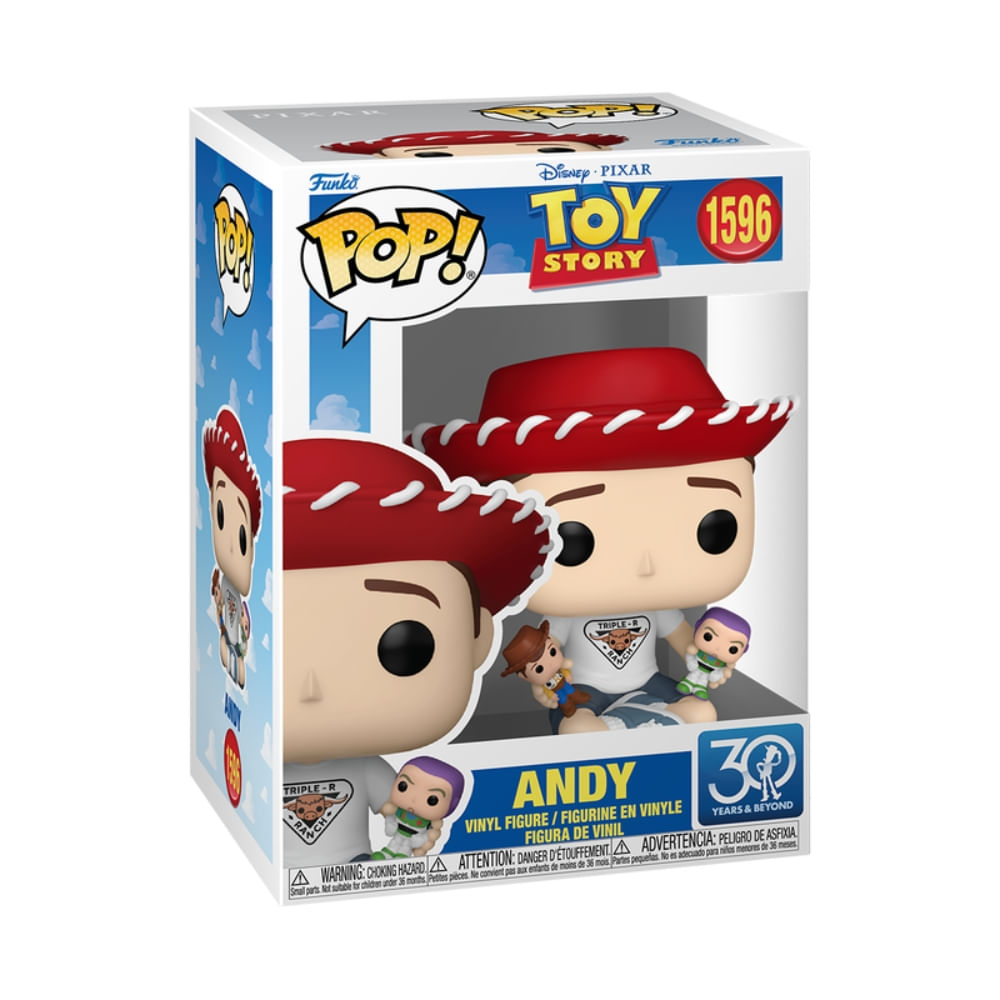 Boneco Funko Pop! Disney Toy Story 30 anos - Andy - Imagem 2