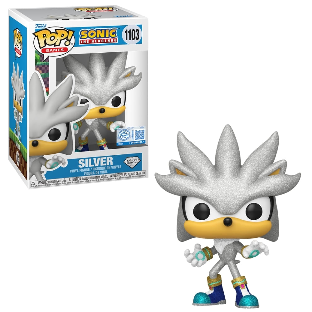 Boneco Funko Pop! Sonic The Hedgehog - Silver