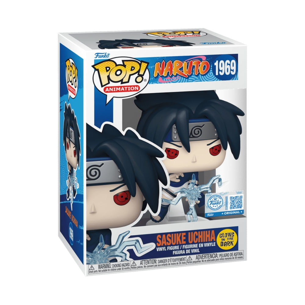 Boneco Funko Pop! Naruto Clássico - Sasuke Chidori (Glow) - Imagem 2
