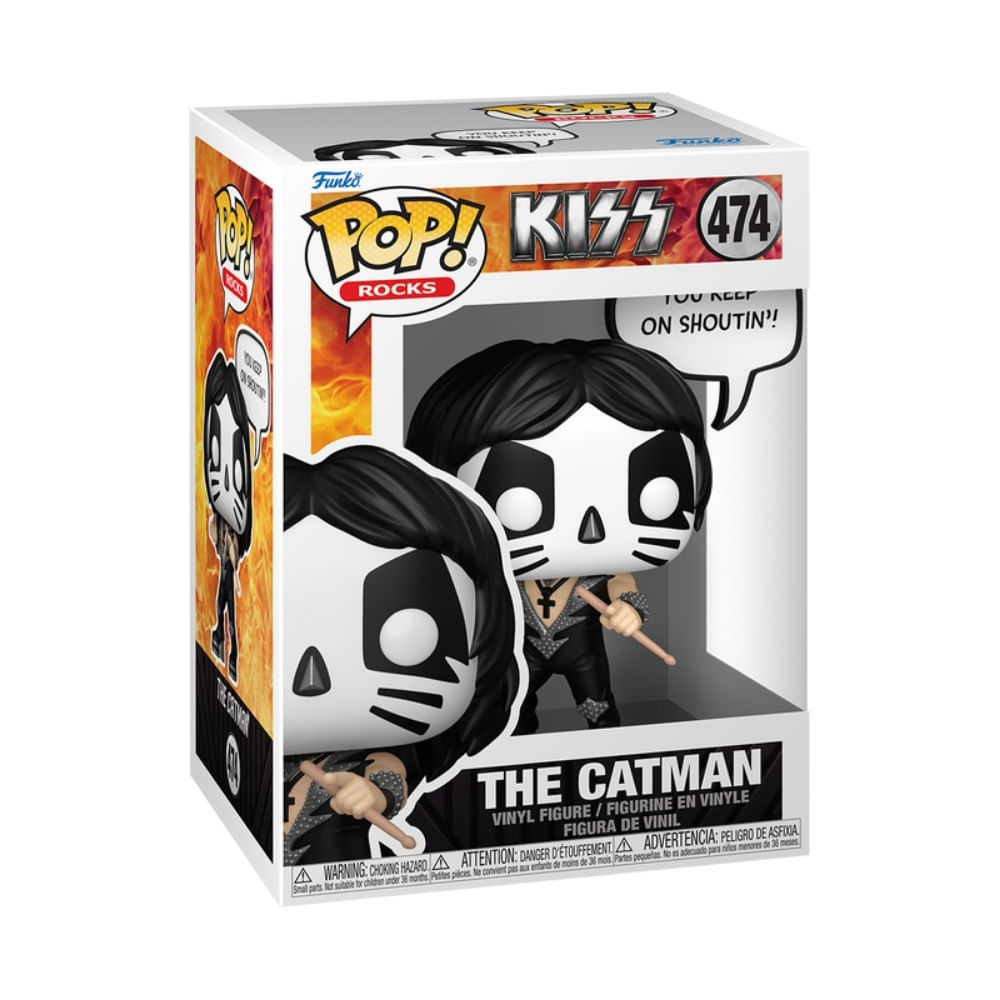 Boneco Funko Pop! Sayings Rocks Kiss - Peter Criss (The Catman) - Imagem 2