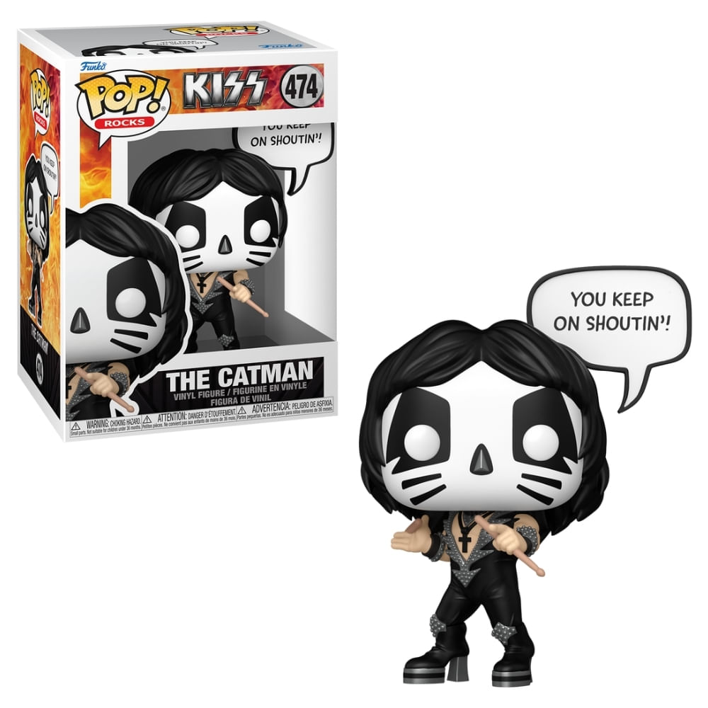 Boneco Funko Pop! Sayings Rocks Kiss - Peter Criss (The Catman)