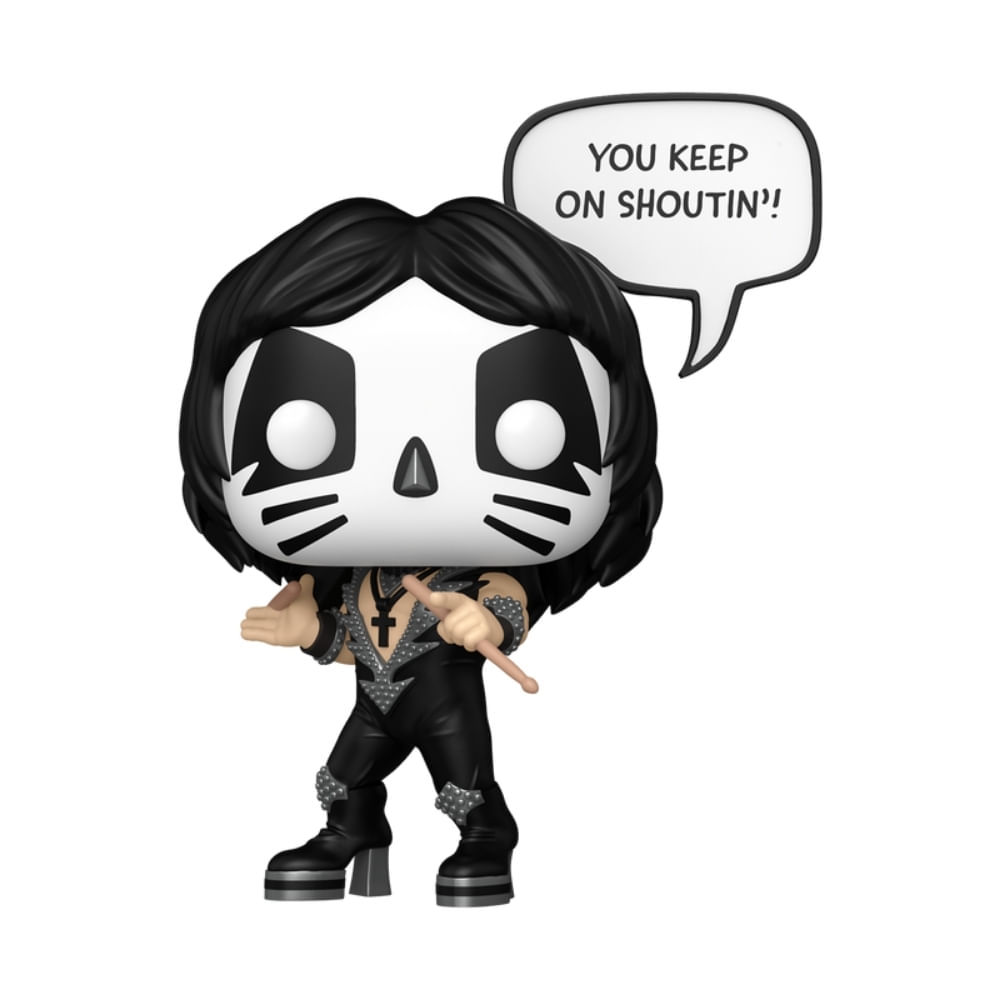 Boneco Funko Pop! Sayings Rocks Kiss - Peter Criss (The Catman) - Imagem 3
