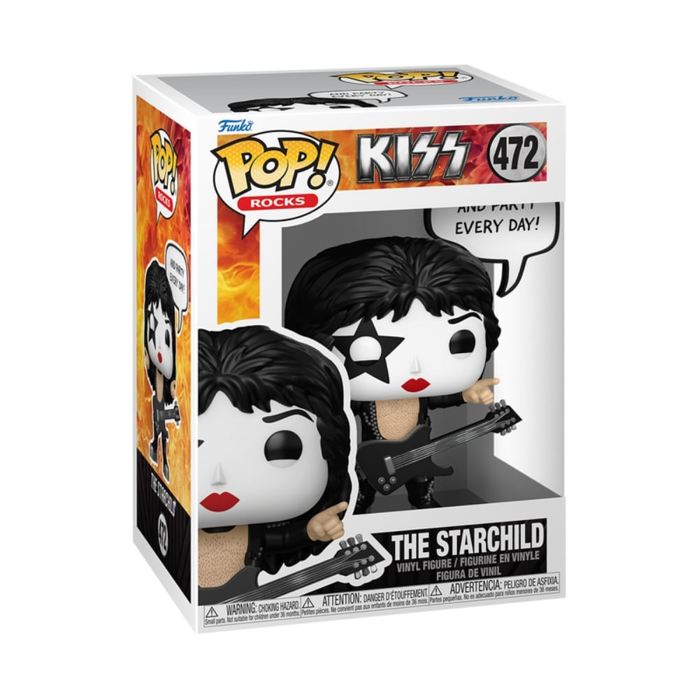 Boneco Funko Pop! Sayings Rocks Kiss - Paul Stanley (The Starchild) - Imagem 2