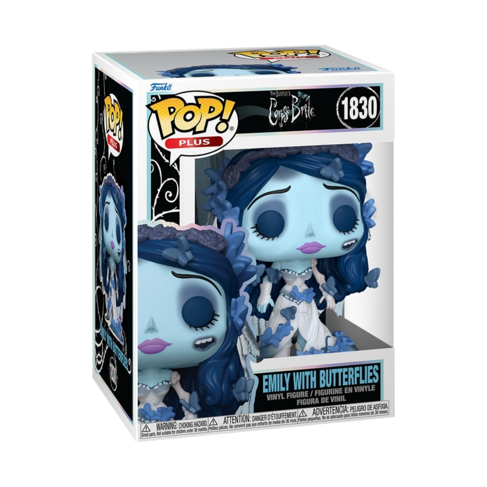 Boneco Funko Pop! Exclusivo Plus A Noiva Cadáver - Emily com Borboletas - Imagem 3