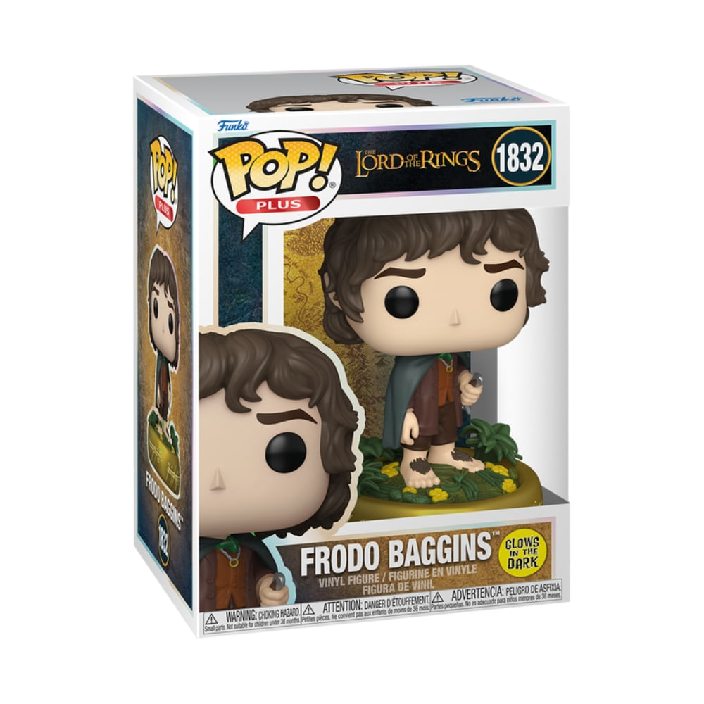 Boneco Funko Pop! Exclusivo O Senhor dos Anéis - Frodo Bolseiro (Glow) - Imagem 3