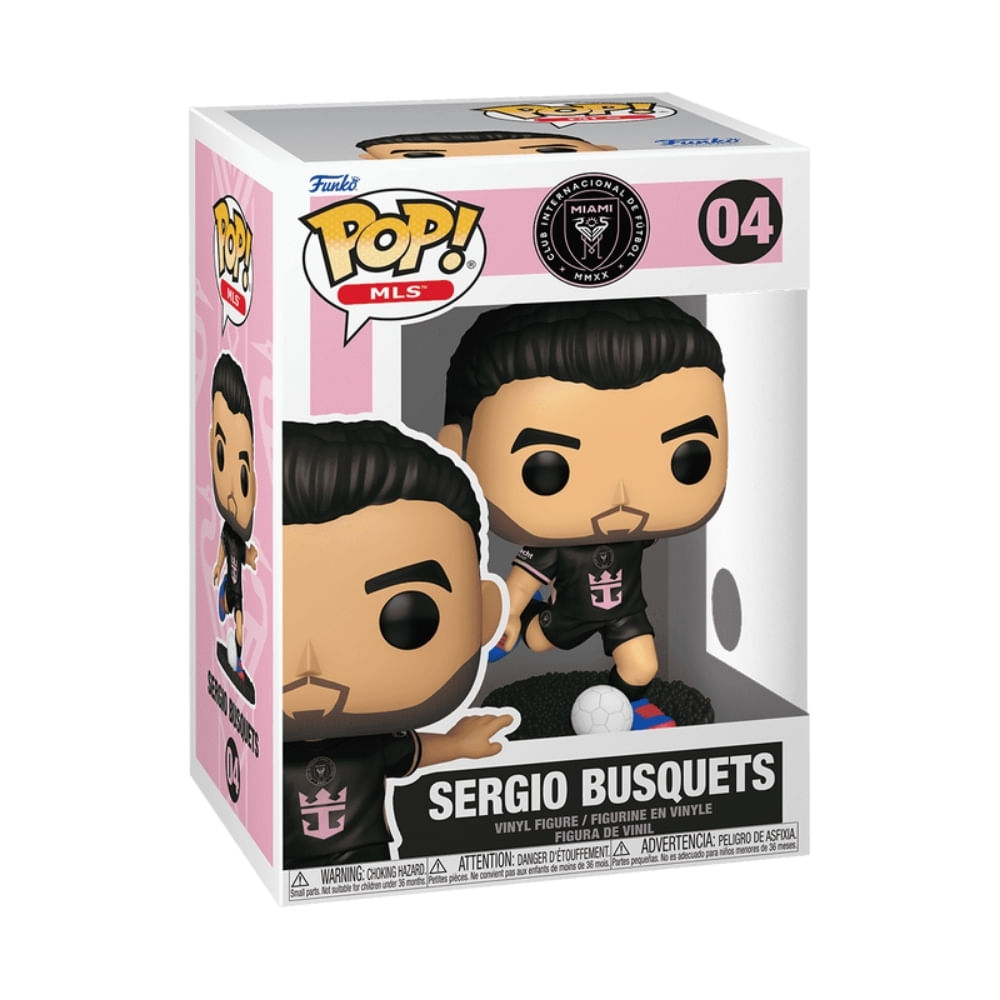 Boneco Funko Pop! Inter Miami - Sergio Busquets - Imagem 3