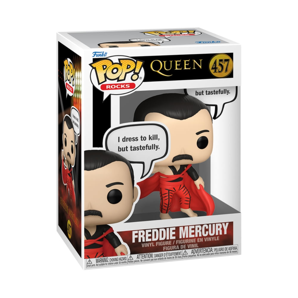 Boneco Funko Pop! Sayings - Freddie Mercury (I Dress to Kill) - Imagem 3
