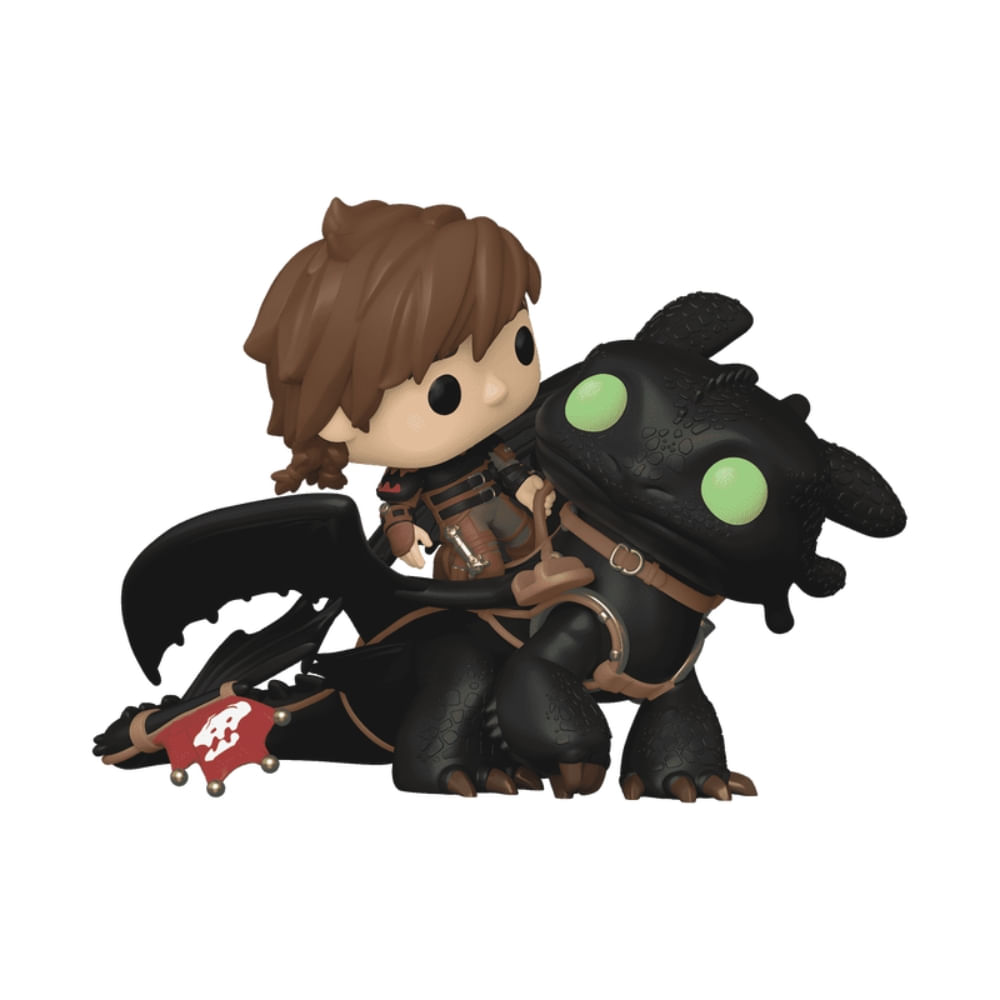Boneco Funko Pop! Ride Como Treinar Seu Dragão - Soluço e Banguela - Imagem 3