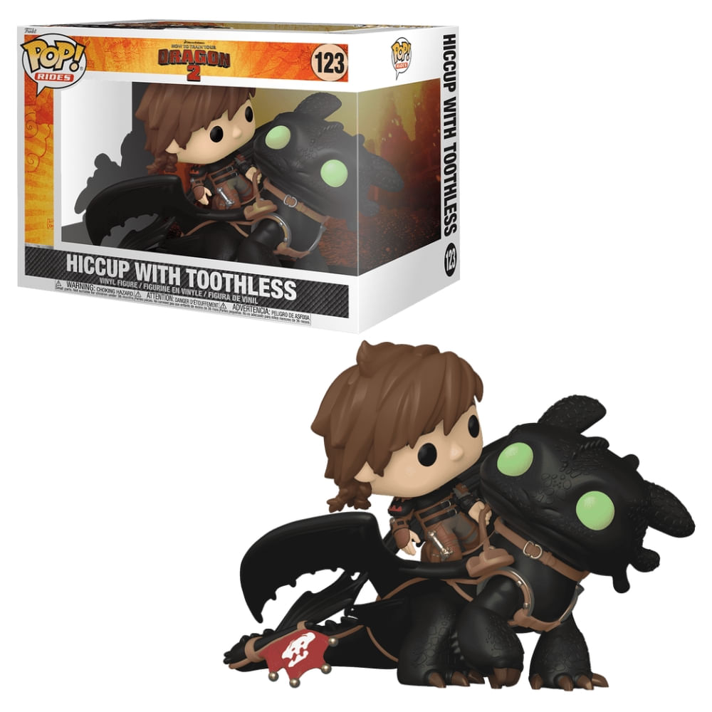 Boneco Funko Pop! Como Treinar Seu Dragão Soluço e Banguela
