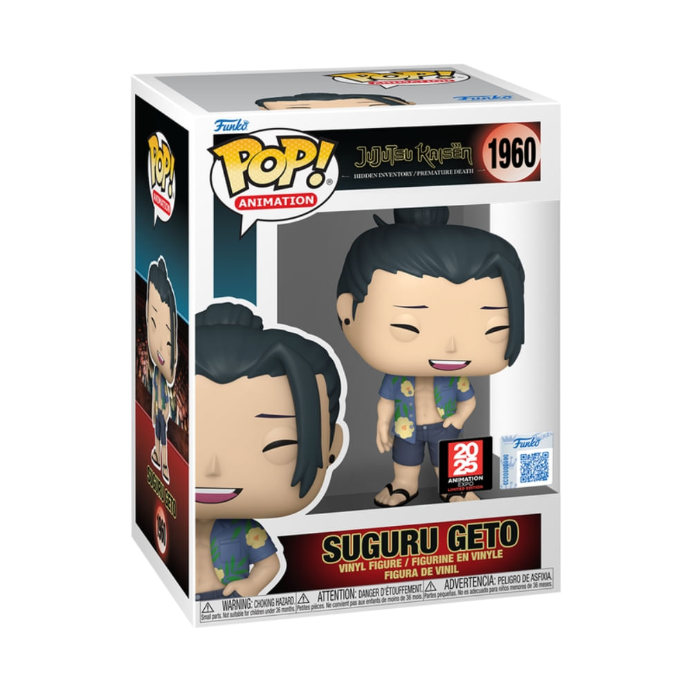 Boneco Funko Pop! Exclusivo Anime Expo 2025 Jujutsu Kaisen - Suguro Geto na Praia - Imagem 3