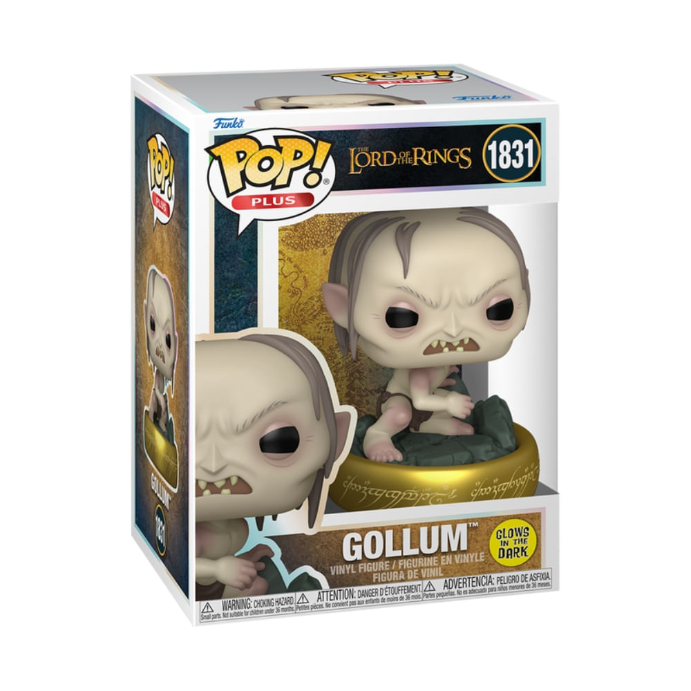 Boneco Funko Pop! Exclusivo O Senhor dos Anéis - Gollum (Glow) - Imagem 2