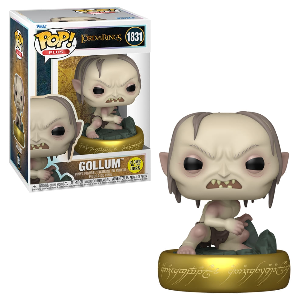 Boneco Funko Pop! Exclusivo O Senhor dos Anéis - Gollum (Glow)