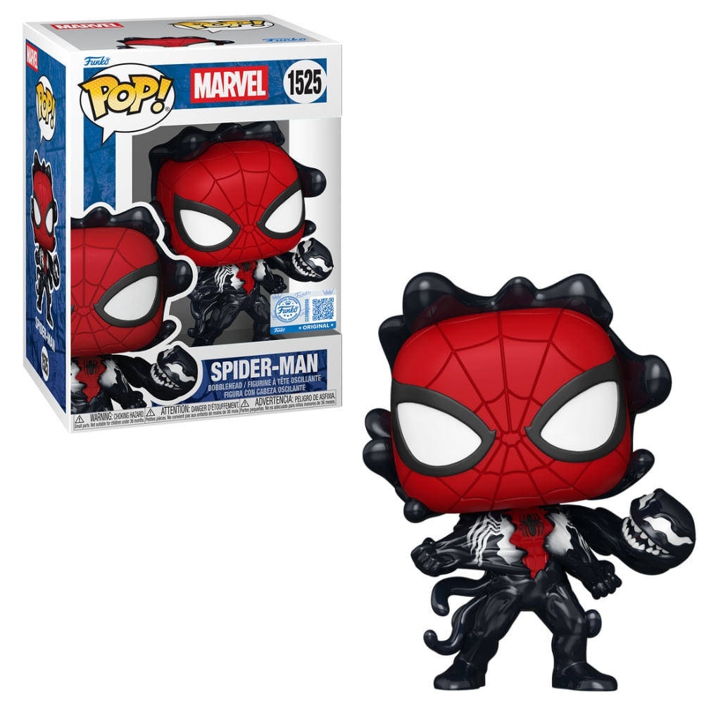 Boneco Funko Pop! Exclusivo Marvel Homem-Aranha - Homem-Aranha com Simbionte