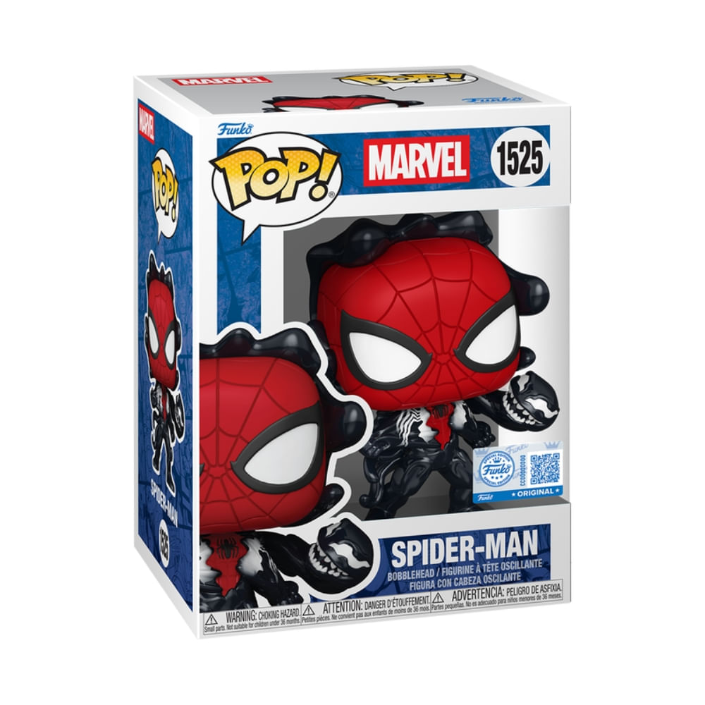 Boneco Funko Pop! Exclusivo Marvel Homem-Aranha - Homem-Aranha com Simbionte - Imagem 3