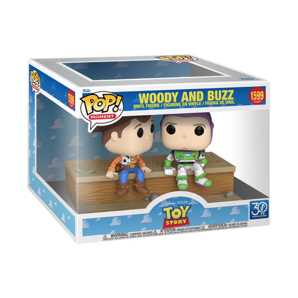 Boneco Funko Pop! Moment Disney Toy Story 30 anos - Woody & Buzz - Imagem 2