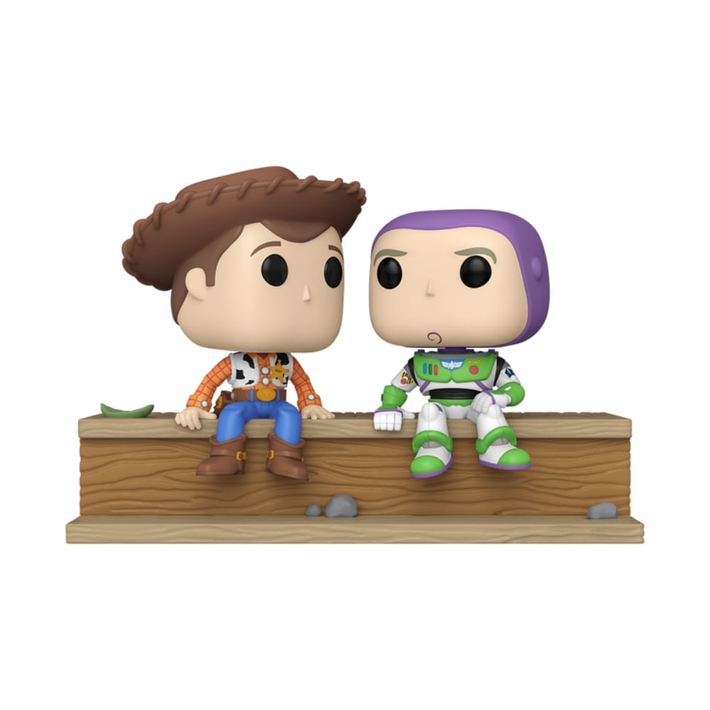 Boneco Funko Pop! Moment Disney Toy Story 30 anos - Woody & Buzz - Imagem 3