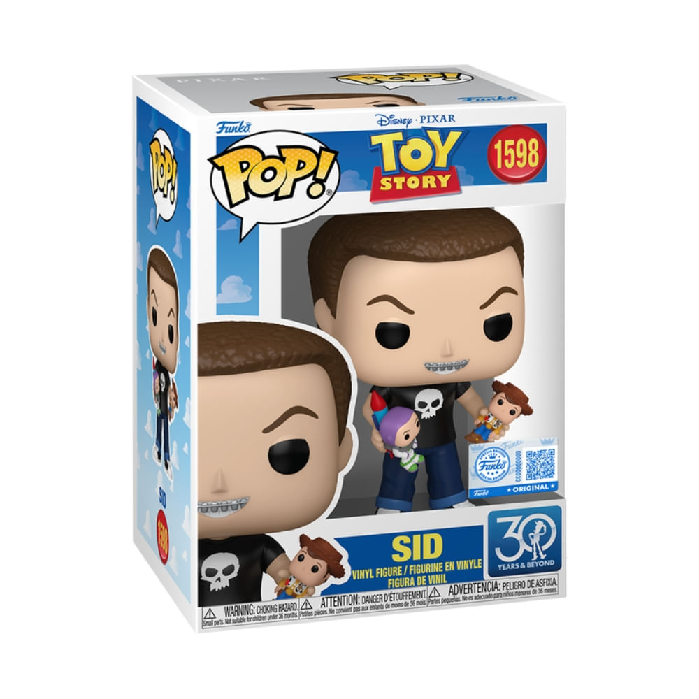 Boneco Funko Pop! Disney Toy Story 30 anos - Sid - Imagem 2