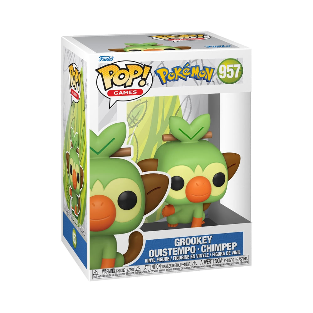 Boneco Funko Pop! Pokémon - Grookey - Imagem 2