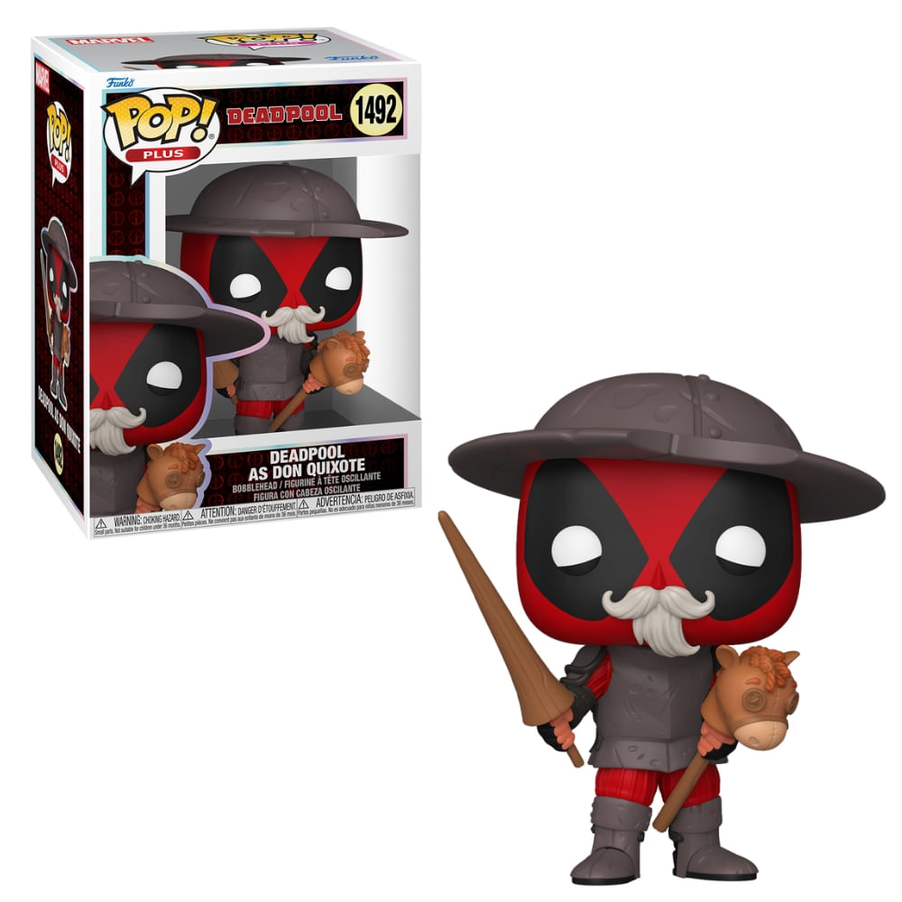 Boneco Funko Pop! Deadpool Literaruta Clássica - Don Quixote