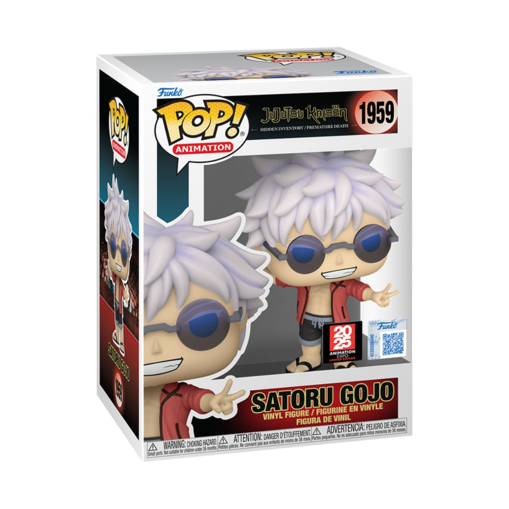 Boneco Funko Pop! Exclusivo Anime Expo 2025 Jujutsu Kaisen - Satoru Gojo na Praia - Imagem 3