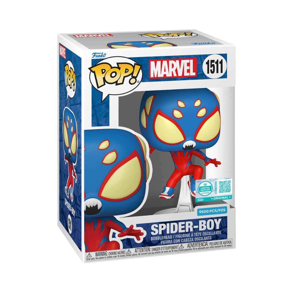 Boneco Funko Pop! Edição Limitada Marvel Comics Spider-Boy – Spider-Boy com Presas - Imagem 2