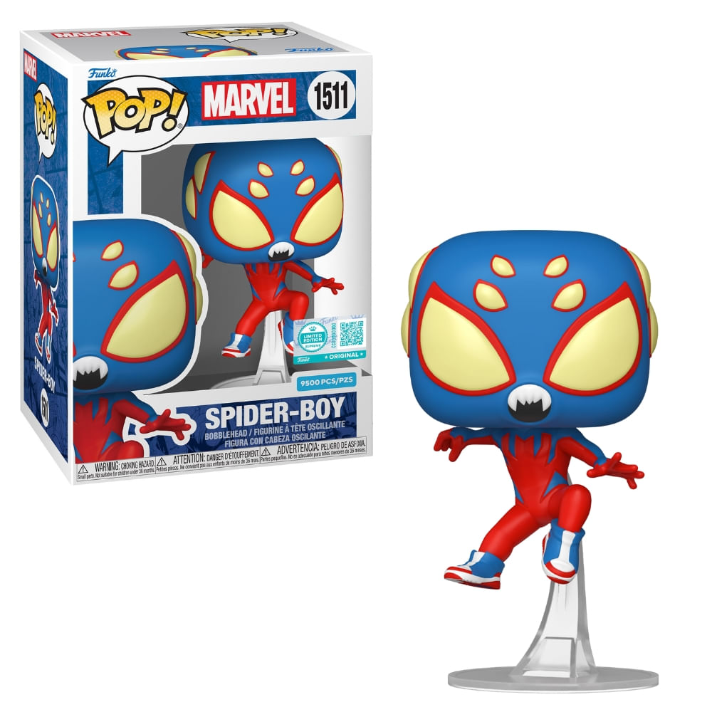 Boneco Funko Pop! Edição Limitada Marvel Comics Spider-Boy – Spider-Boy com Presas