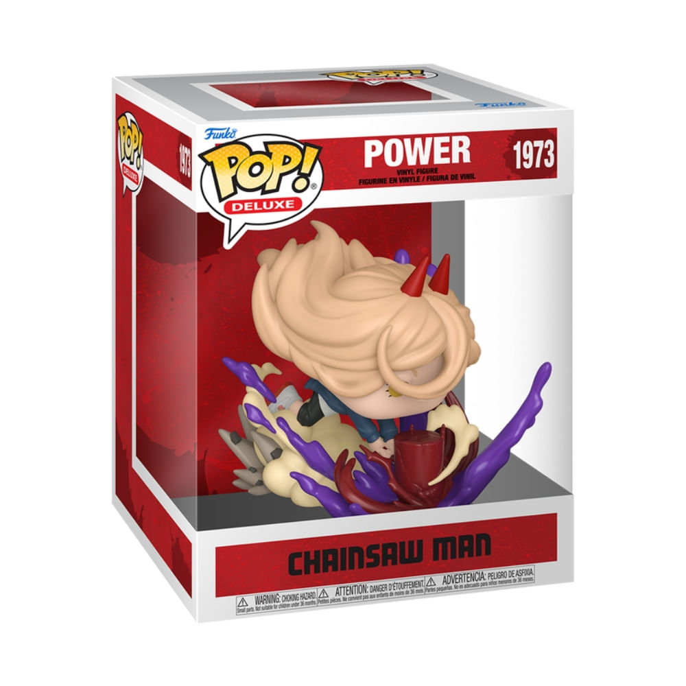 Boneco Funko Pop! Deluxe Chainsaw Man - Power e Martelo de Sangue - Imagem 3