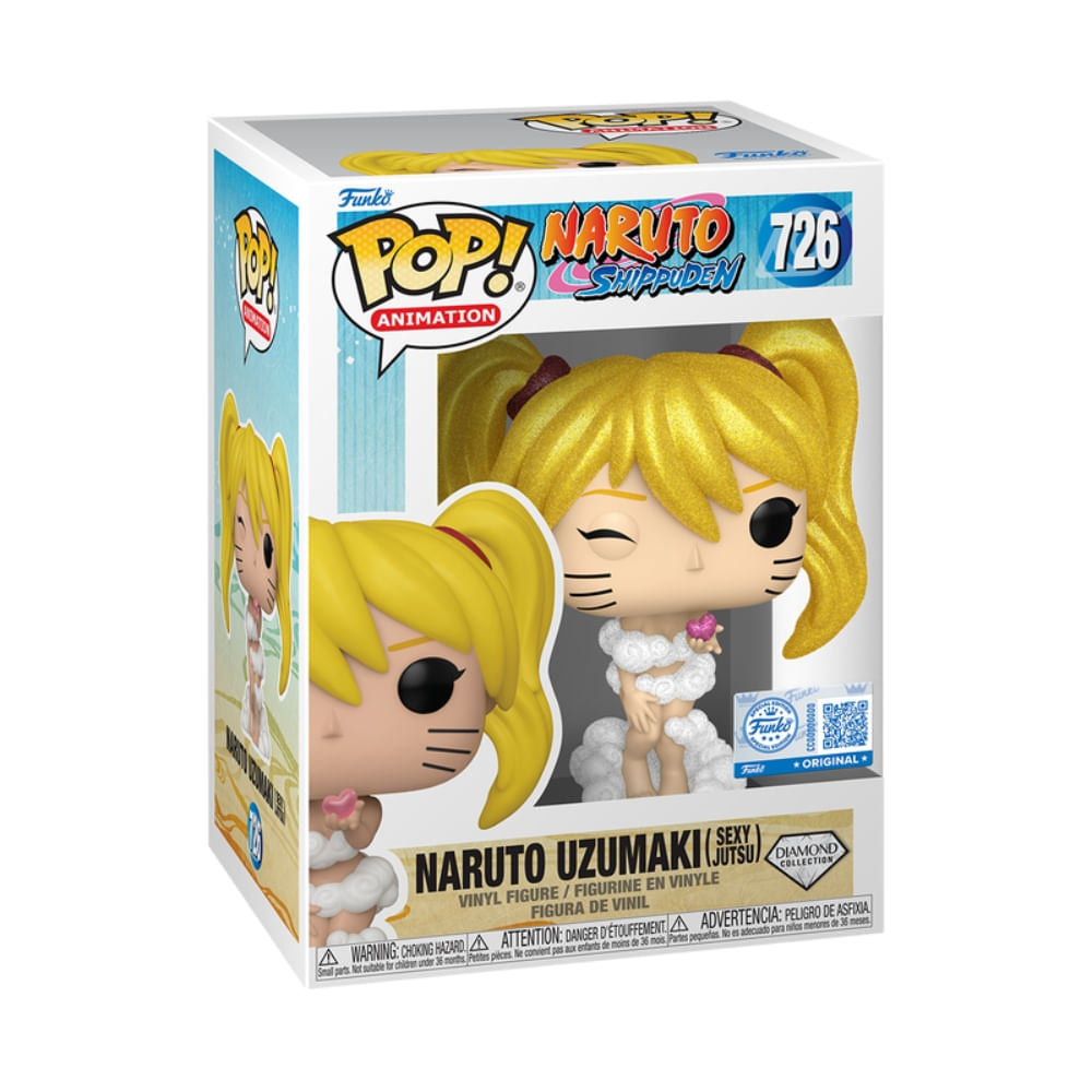 Boneco Funko Pop! Naruto Clássico - Naruto Jutsu Sexy (Glitter) - Imagem 3