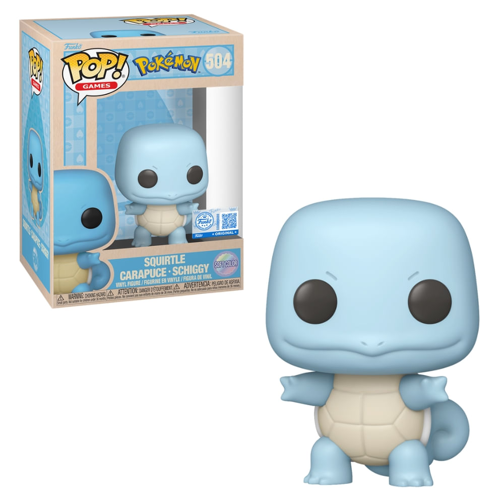 Boneco Funko Pop! Pokémon - Squirtle (Soft Color)