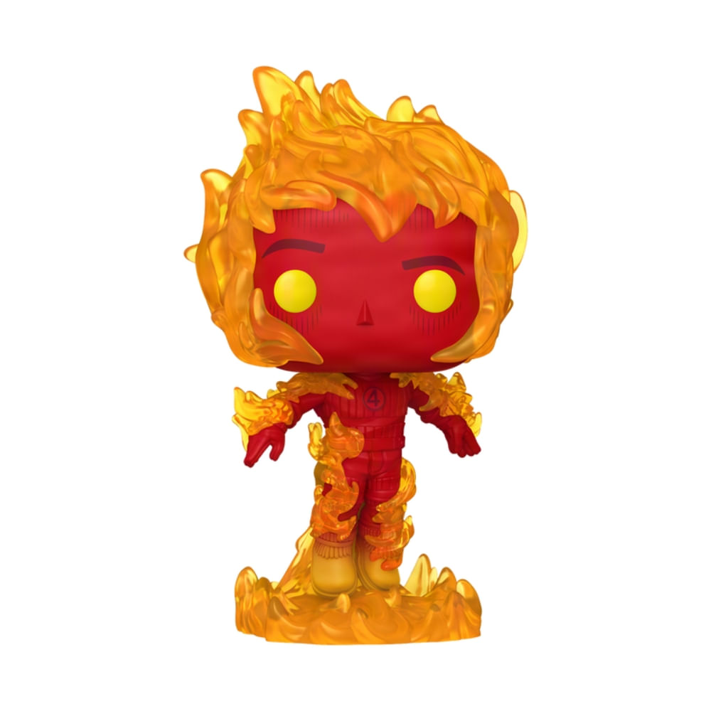 Boneco Funko Pop! Marvel Quarteto Fantástico - Tocha Humana - Imagem 2