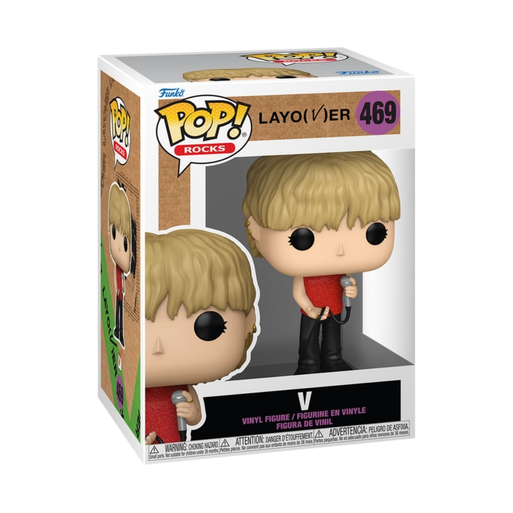 Boneco Funko Pop! Rocks BTS - V (Love Me Again) - Imagem 3