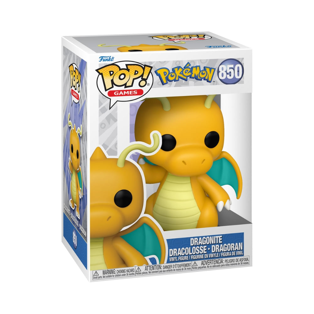 Boneco Funko Pop! Pokémon - Dragonite (EMEA) - Imagem 3