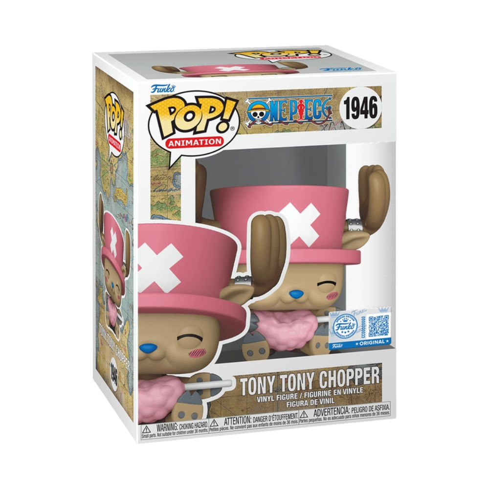 Boneco Funko Pop! One Piece - Chopper com Algodão Doce - Imagem 3